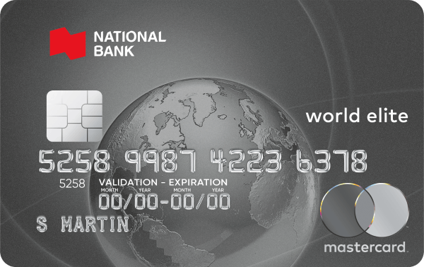 National Bank World Elite Mastercard credit card